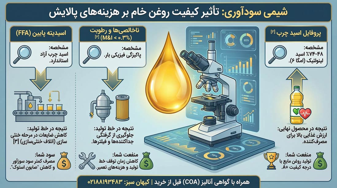 کاربرد و اهمیت روغن خام آفتابگردان